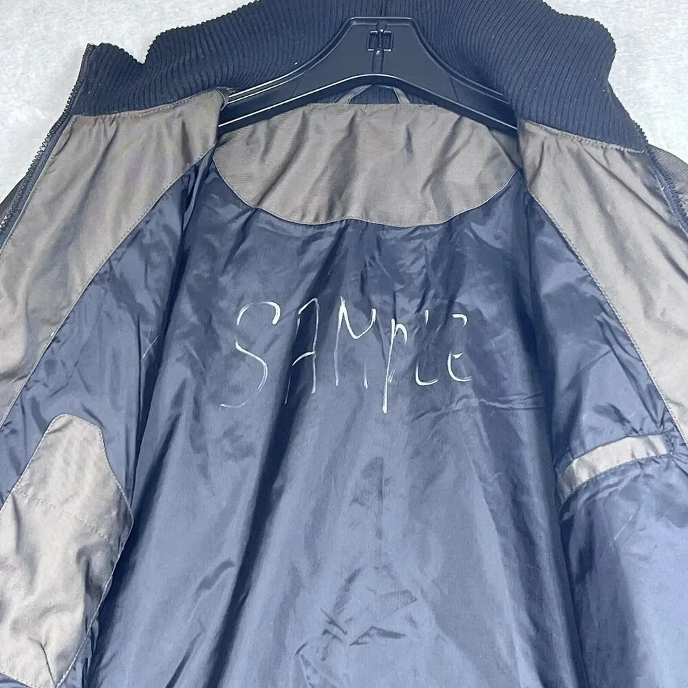 Wellensteyn Jacket Men Large Metallic Shiny Slim Weatherproof Bomber RARE SAMPLE